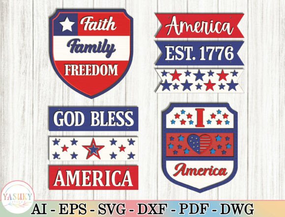 4th of July Tiered Tray Laser Cutting Review