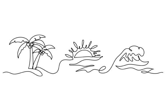 Beach Vibes in a Single Line: Testing the Continuous Line Design of Palm
