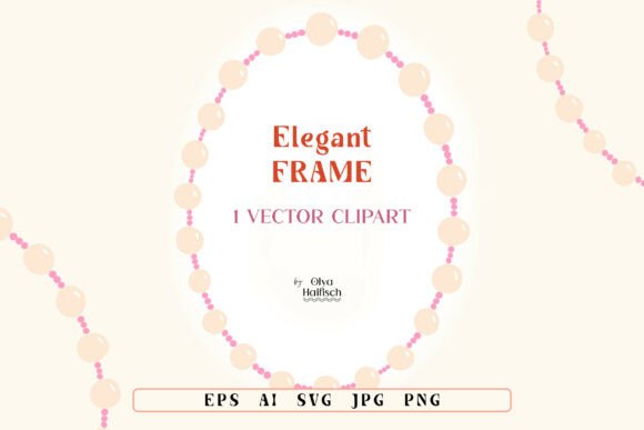 Beaded Pearl Jewelry Vector Frame Graphics Review
