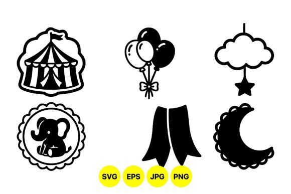 Cute Circus Baby Clipart Set Graphics Review