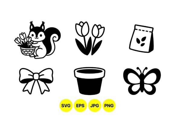 Cute Garden Animal Vector Clipart Graphics
