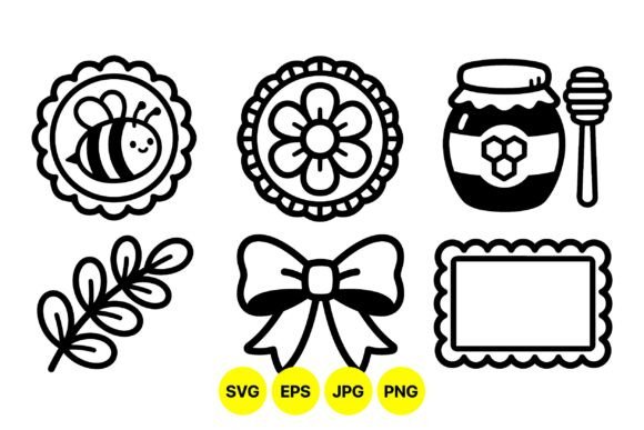 Cute Honey Bee SVG Clipart: Graphics & Illustrations