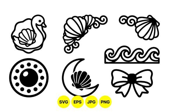 Cute Seashell Vector Icons: Graphics & Illustrations Review