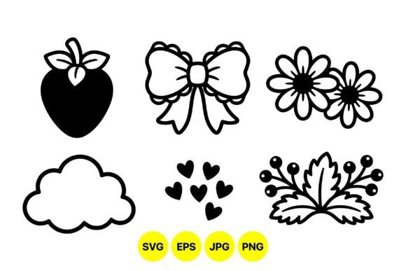 Cute Simple Doodle Clipart SVG: Graphics & Illustrations Review