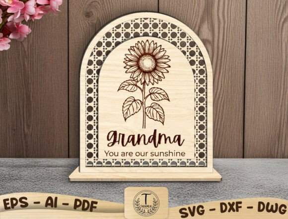 Grandma Laser Cut Wood Sign File for Mother S Day