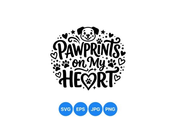 Pawprints on My Heart Design: Graphics & Illustrations Review