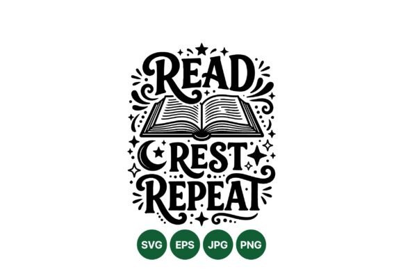 Read Rest Repeat Book Design Graphics & Illustrations
