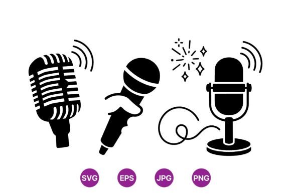 Retro Microphone Clipart Pack Review