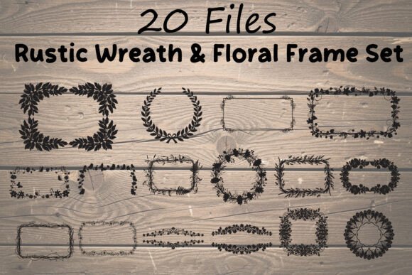 Vintage Botanical Borders Frames Graphics Review
